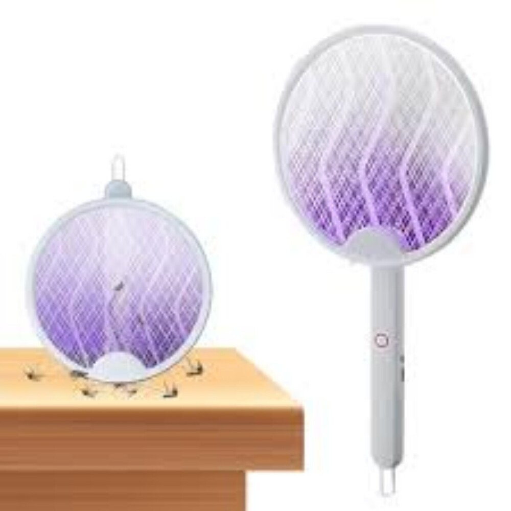UN1QUE Foldable Mosquito Racket, 3 In 1 Mosquito Bat With UV Lig