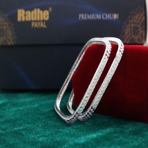 Premium Silver Plated Bangles for Women & Girls