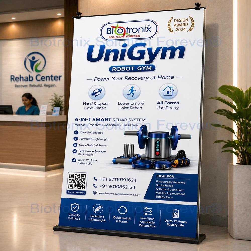 UniGym Rehab Robot Gym for Paralysis and Stroke Recovery