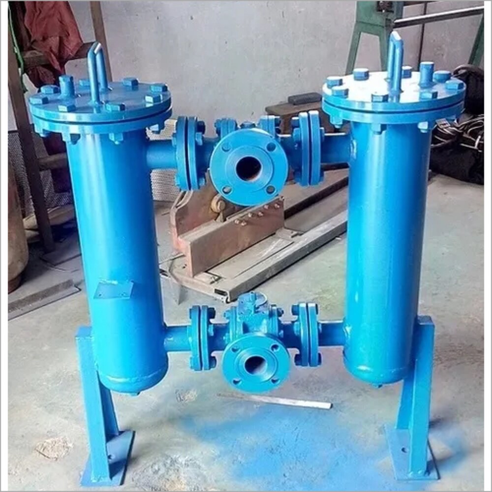 Industrial Duplex Basket Filter - Stainless Steel, Hepa Filtration Grade | Enhanced Particle Removal For Increased Product Control