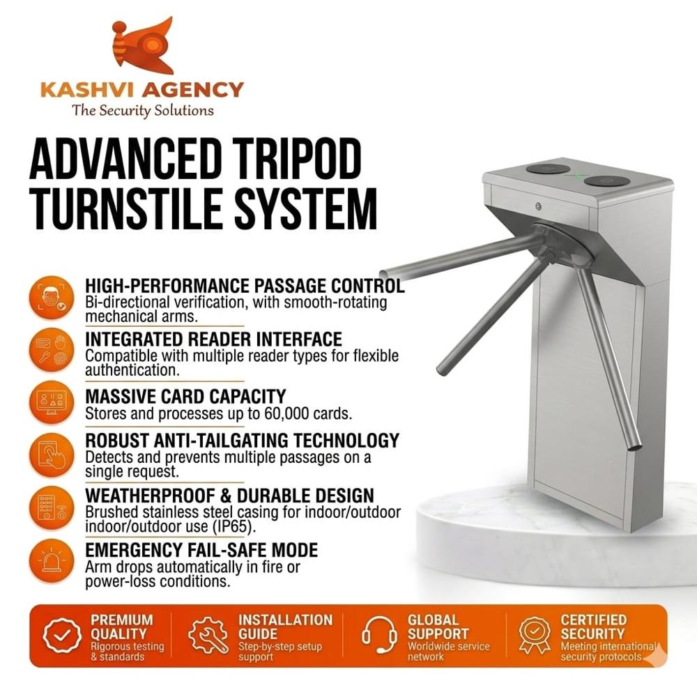 Hikvision Value Tripod Turnstile - Application: Access Control