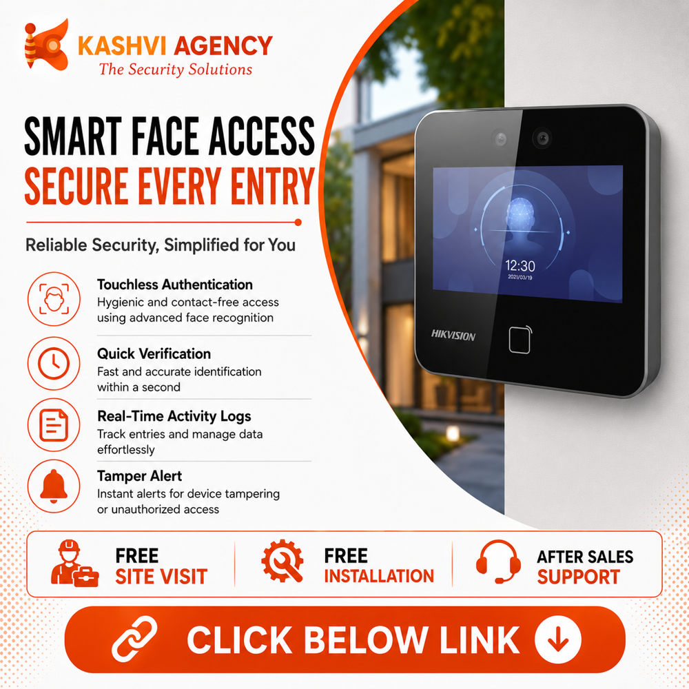 Smart Face Recognition Attendance Device Biometric Access Control Solution