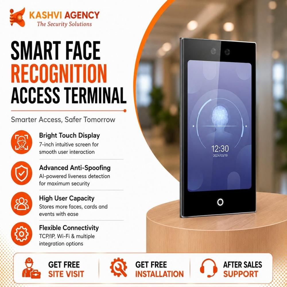 Face Recognition Attendance Machine - Battery Backup: Up To 6 Hours
