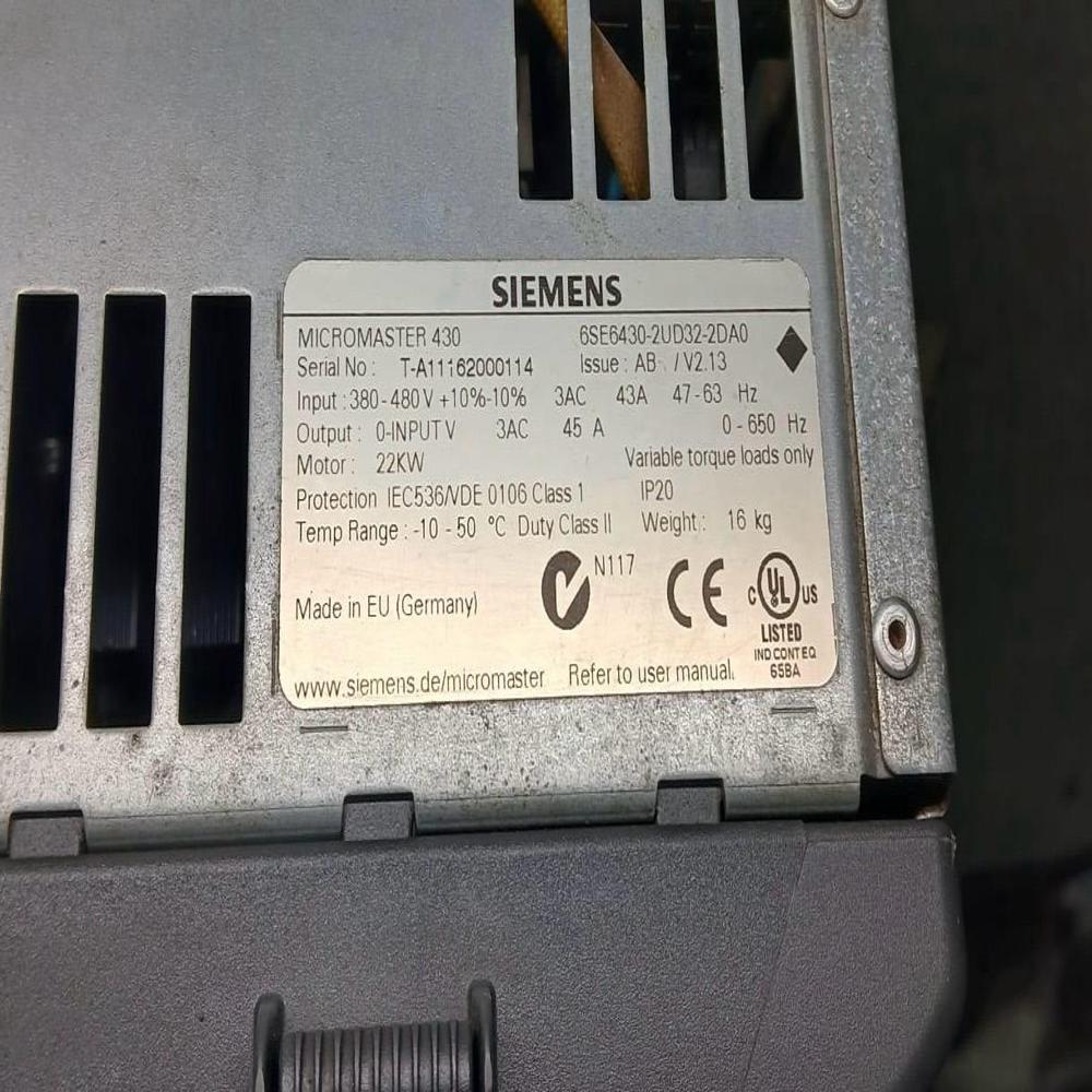 SIEMENS 6SE6430-2UD32-2DA0 22KW AC DRIVES