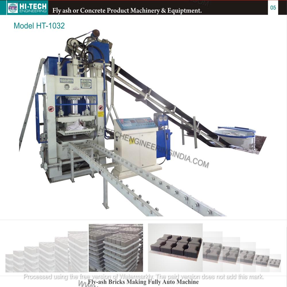hydraulic fly ash brick machine