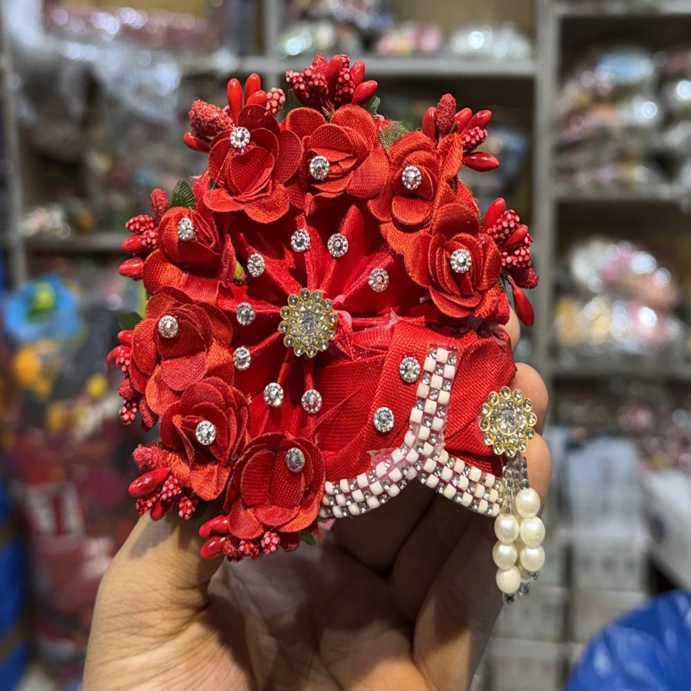 Laddu Gopal Beautiful Flower Pagri