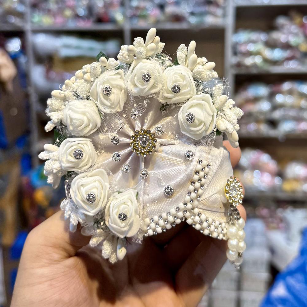 Laddu Gopal Beautiful Flower Pagri