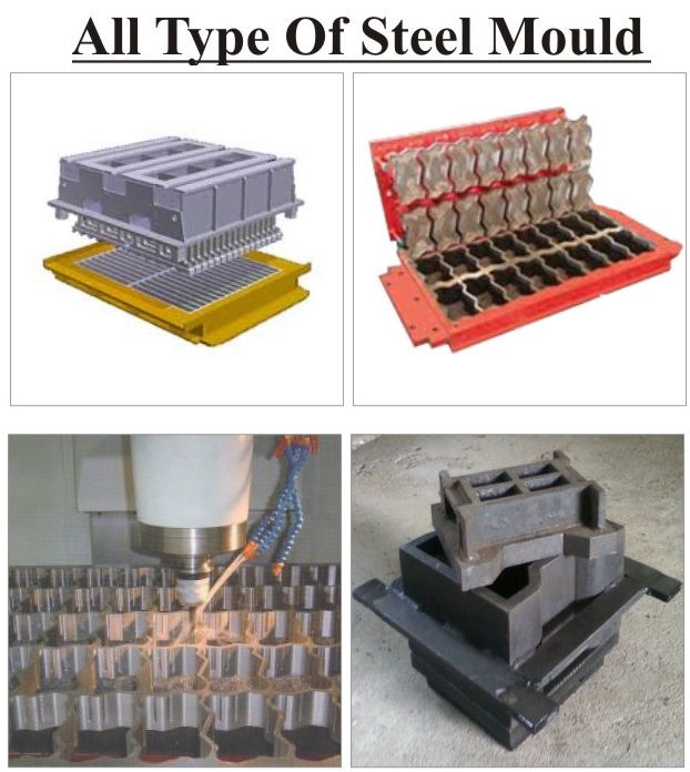 Steel fly ash brick mould