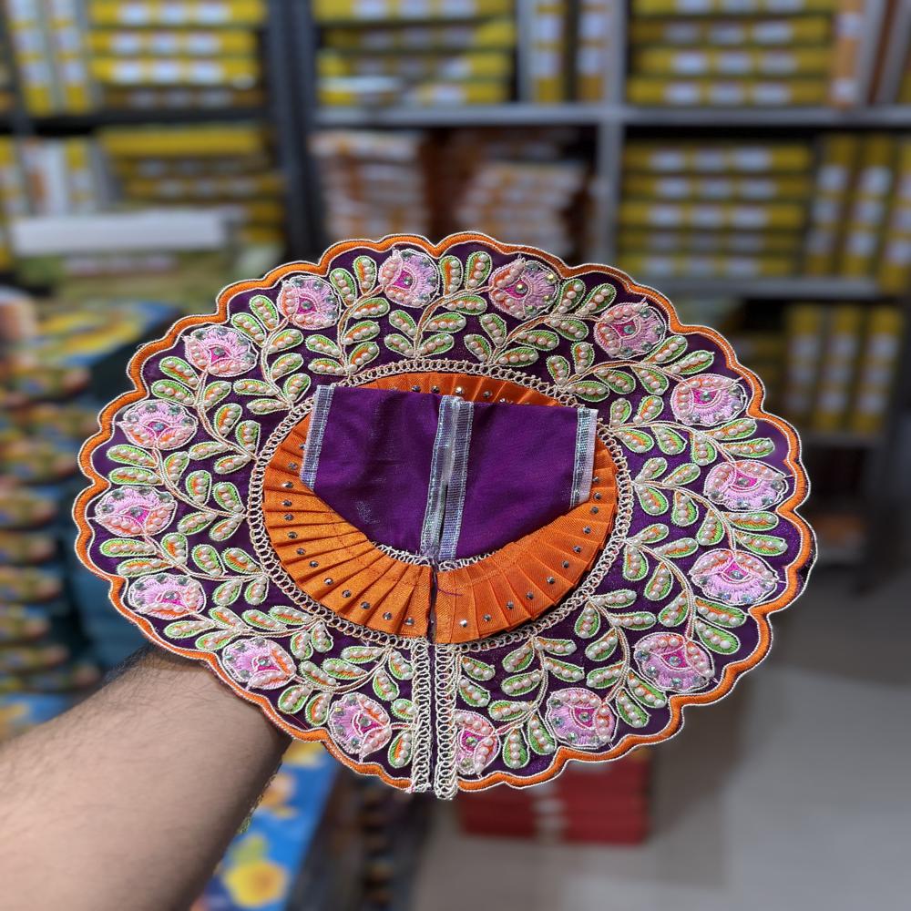Heavy Embroidered Boundary Laddu Gopal Dress