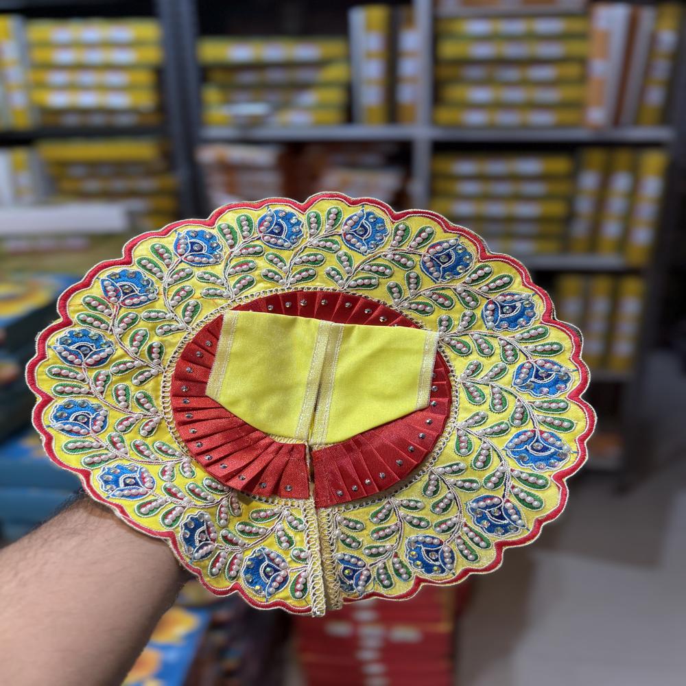 Heavy Embroidered Boundary Laddu Gopal Dress