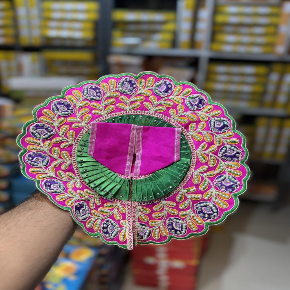 Heavy Embroidered Boundary Laddu Gopal Dress