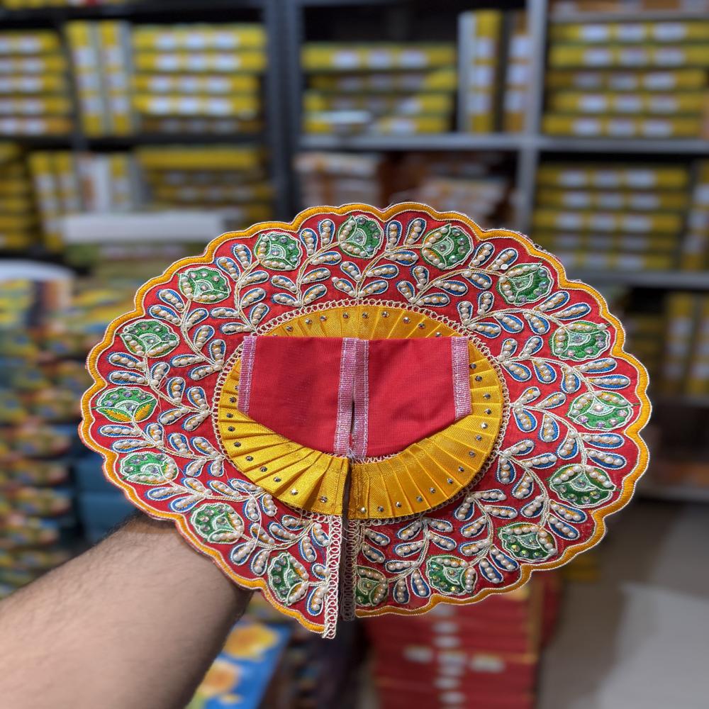 Heavy Embroidered Boundary Laddu Gopal Dress