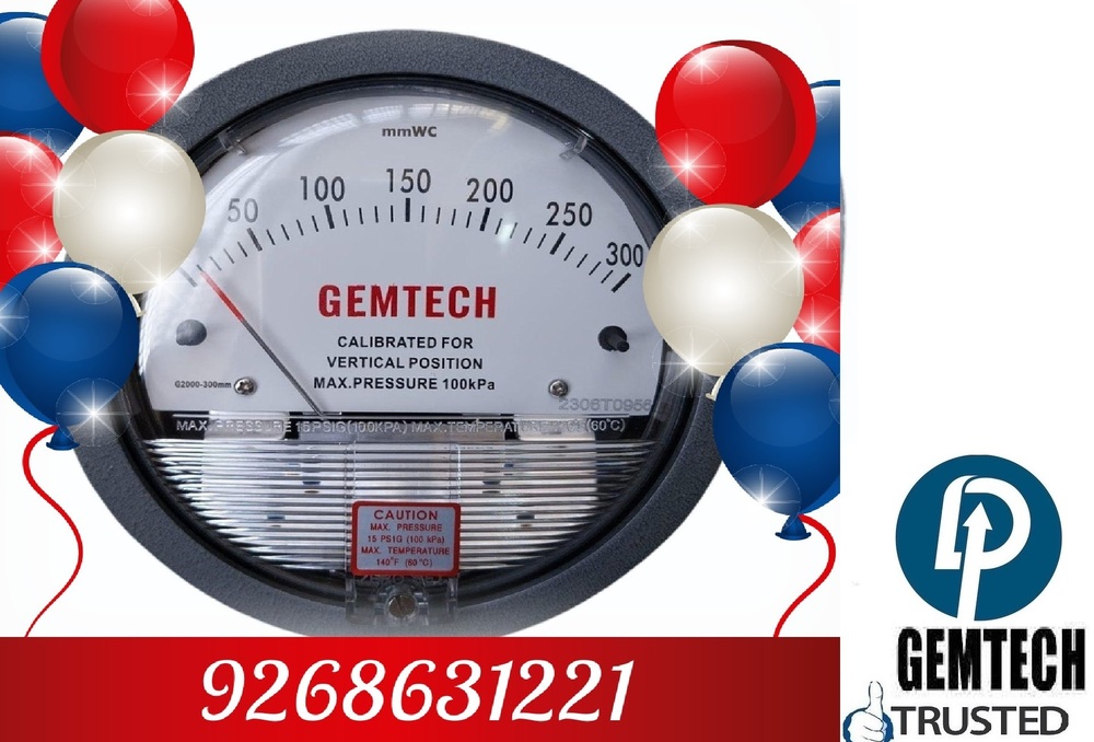 GEMTECH DIFFERENTIAL PRESSURE GAUGE >> RIGHT CHOICE >> RIGHT PRICE >> RIGHT NOW
