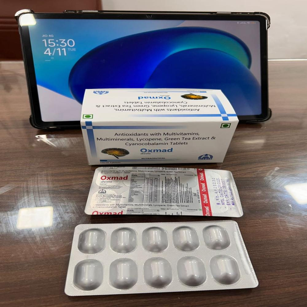 Antioxidants With Multivitamins Multiminerals Lycopene Green Tea Extract & Cyancobalamin Tablets - Best Before: 18 Months