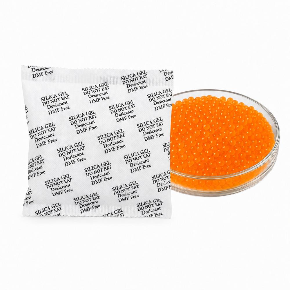 Silicagel Orange Beads 50 & 100 Gm Pouch