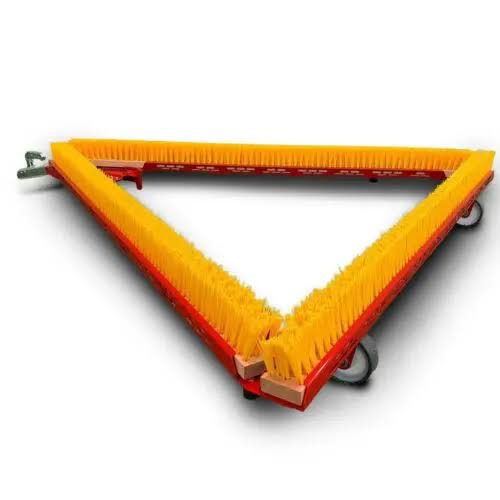 Triangle Turf Brush - Bristle Color: Grey And Yellow