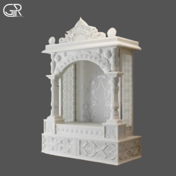 Polished Marble Beautiful Mandir, (Ht-5.5ft)