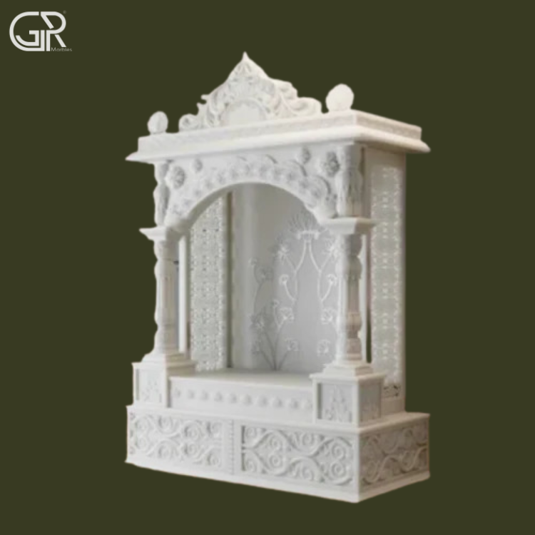 Polished Marble Beautiful Mandir, (Ht-5.5ft)