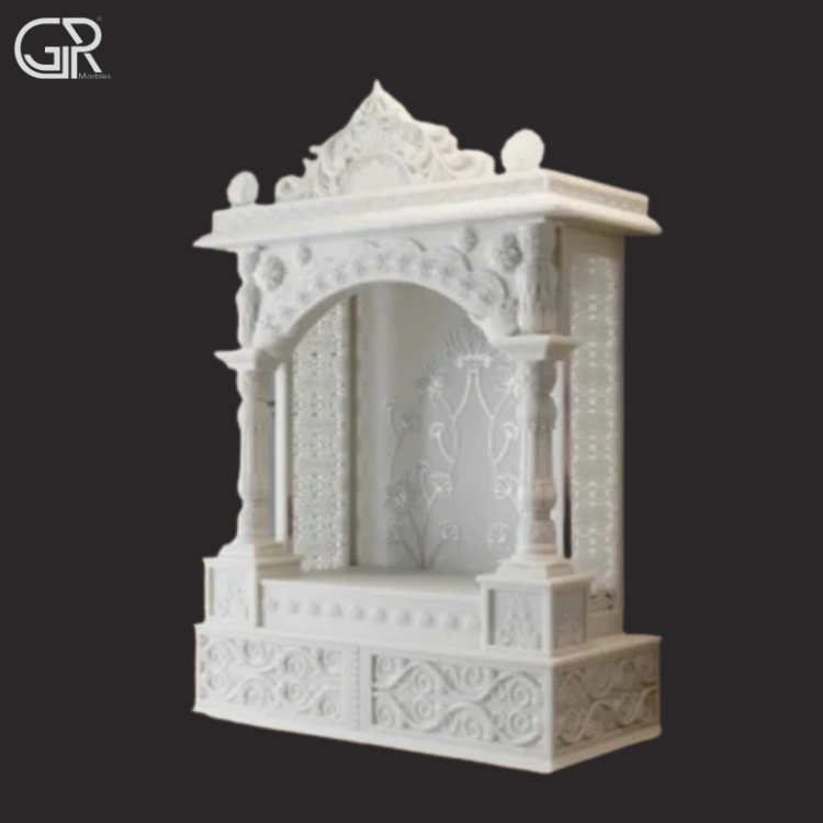 Polished Marble Beautiful Mandir, (Ht-5.5ft)