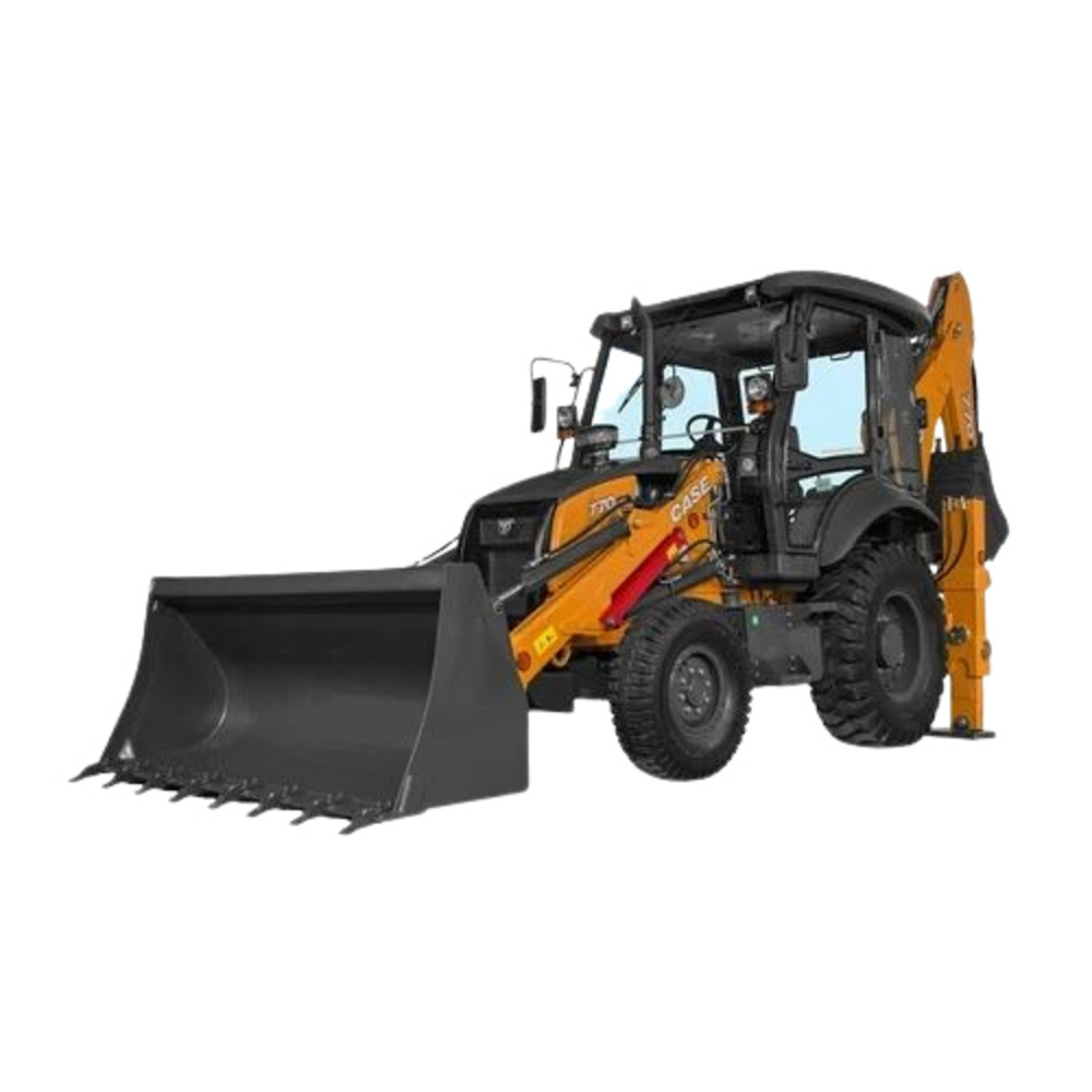 Case 49 Hp Backhoe Loader - Color: Yellow