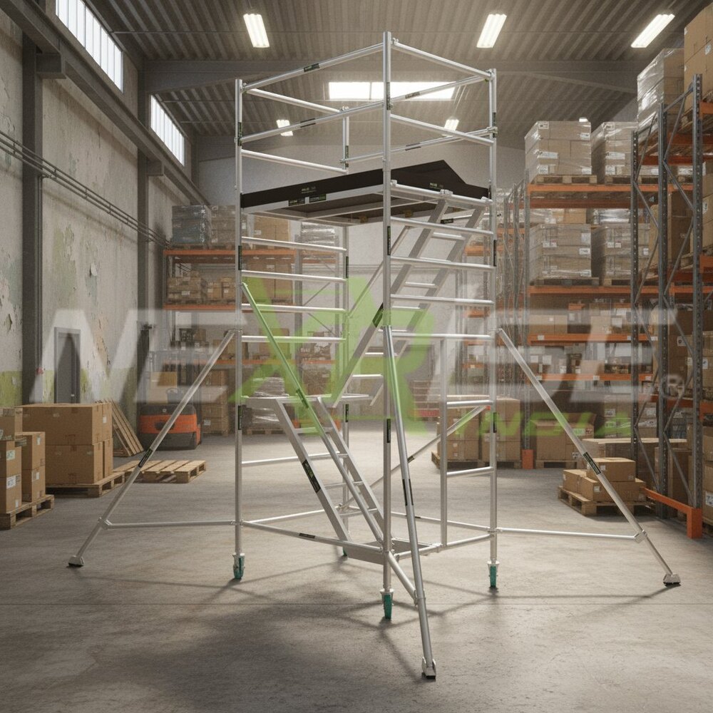 4.2m Aluminium Scaffolding 4R Stairway Version