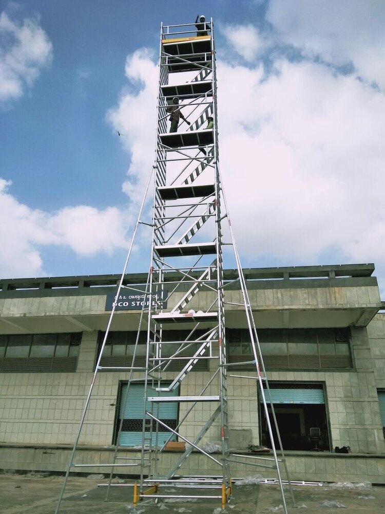 15.2m Aluminium Scaffolding 4R Stairway Version