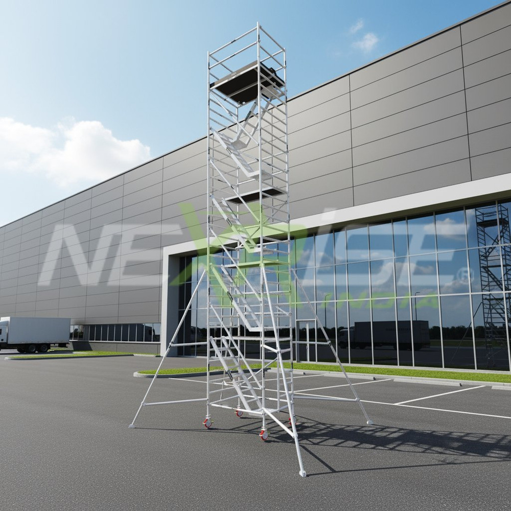10.2m Aluminium Scaffolding Stairway Version