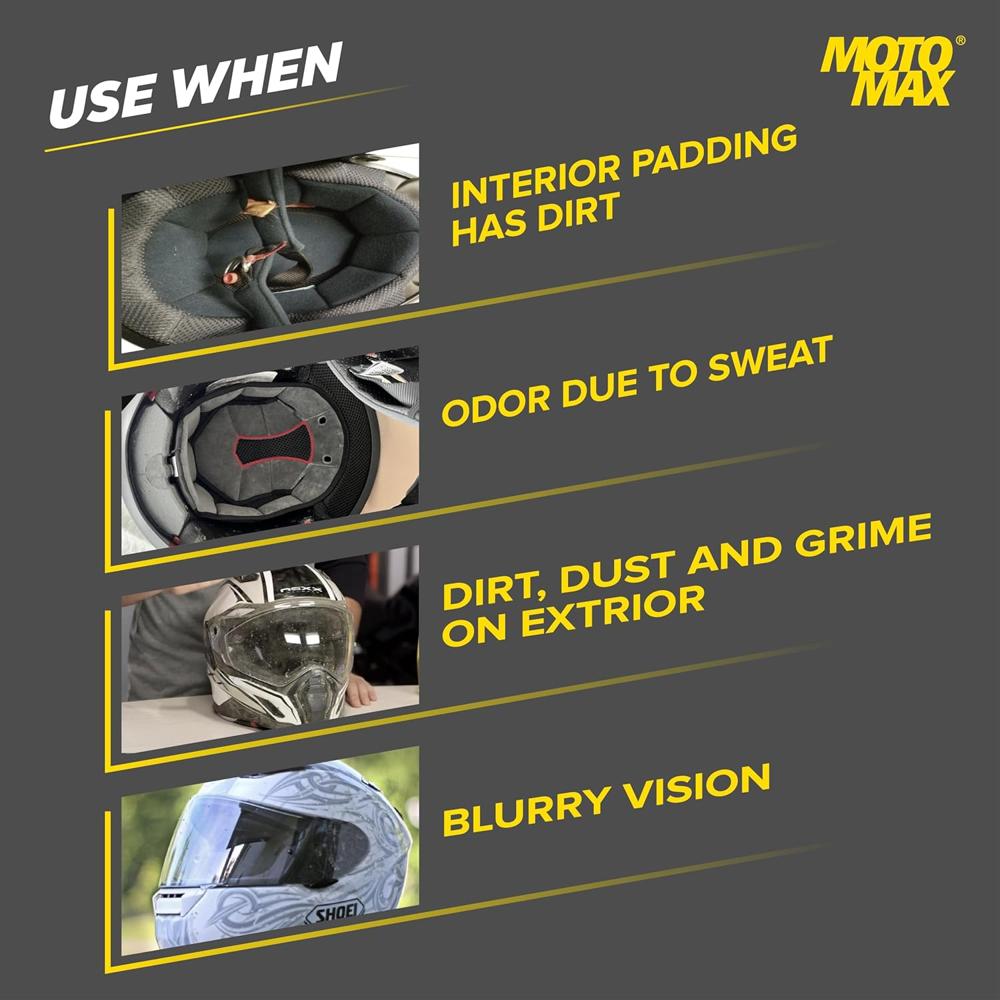 Motomax Helmet & Visor Cleaner Foam 200ml