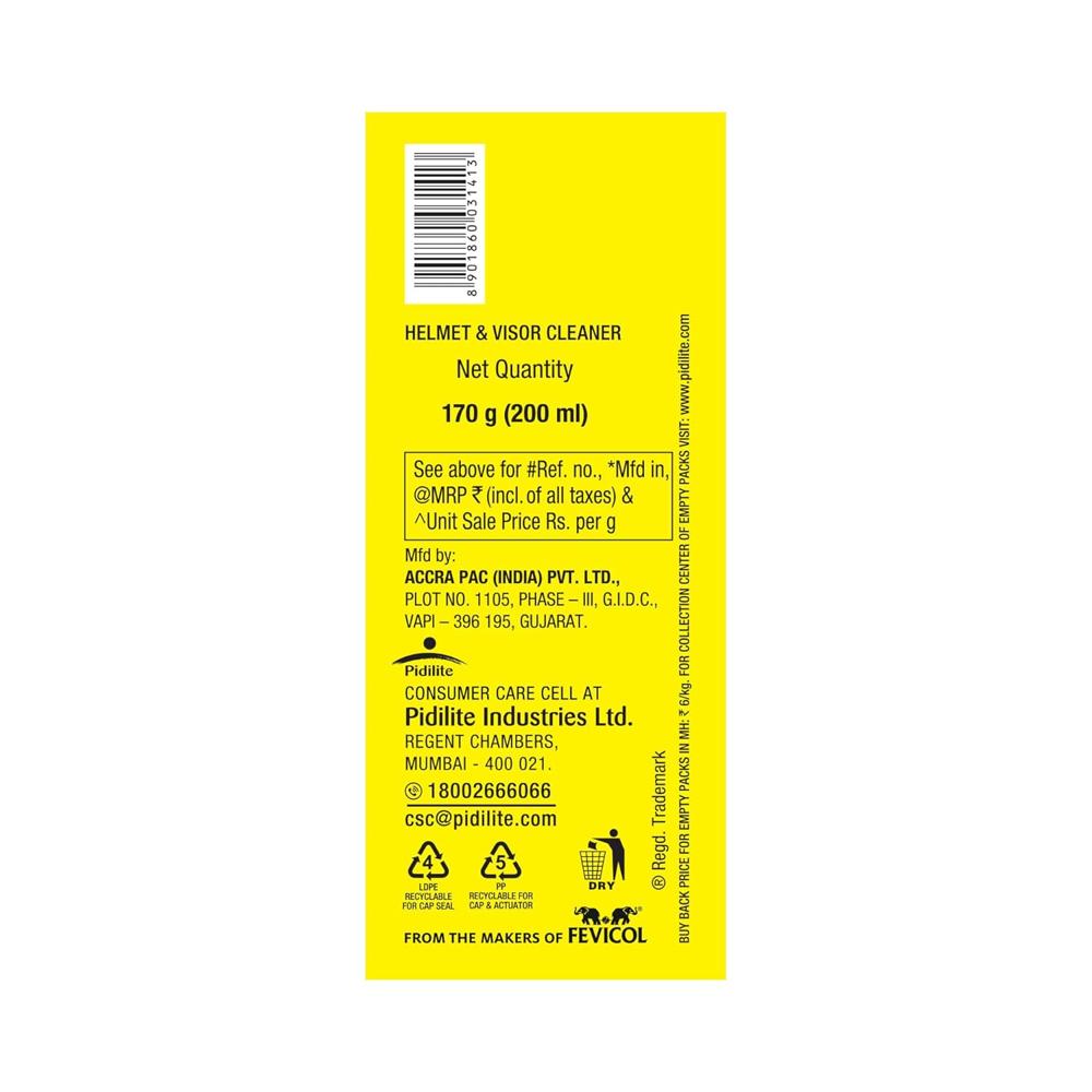 Motomax Helmet & Visor Cleaner Foam 200ml