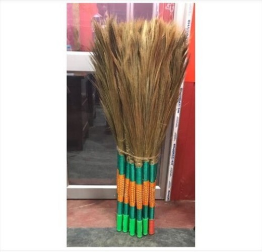 Bamboo Jhadu - Color: Green