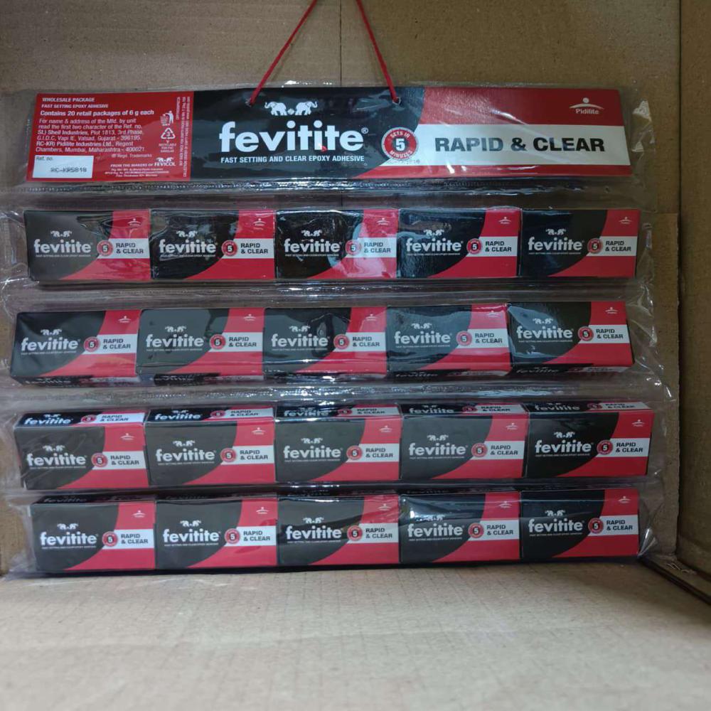 Pidilite Fevitite Rapid & Clear Instant Adhesive 6grms