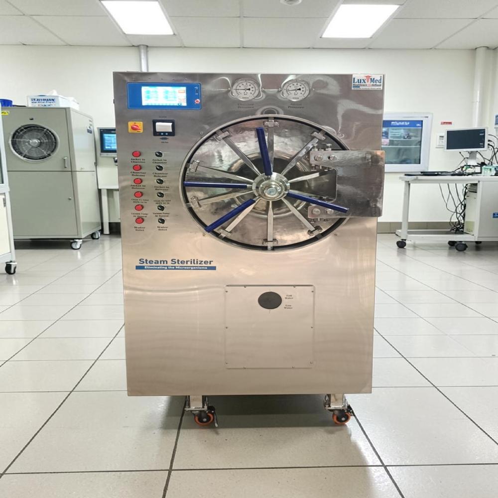 Cylindrical Steam Sterilizer Single Door
