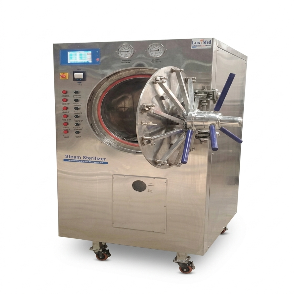 Cylindrical Steam Sterilizer Single Door