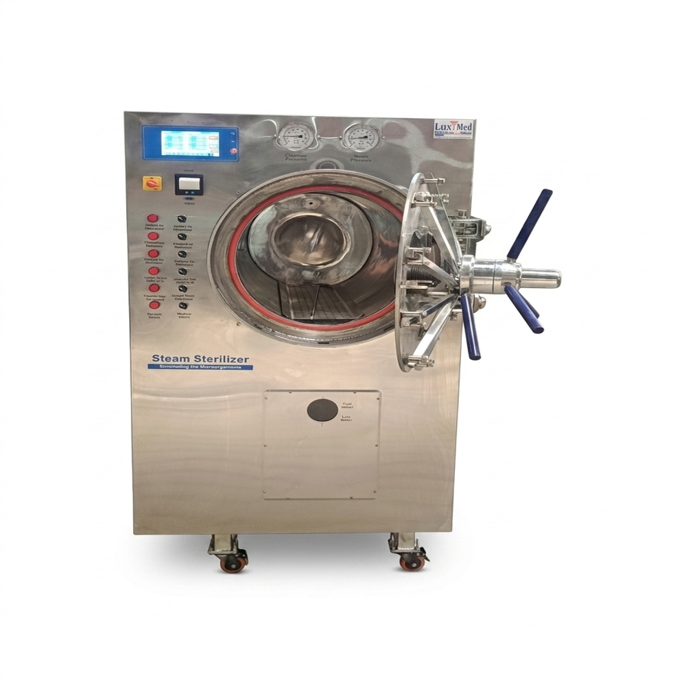 Cylindrical Steam Sterilizer Single Door