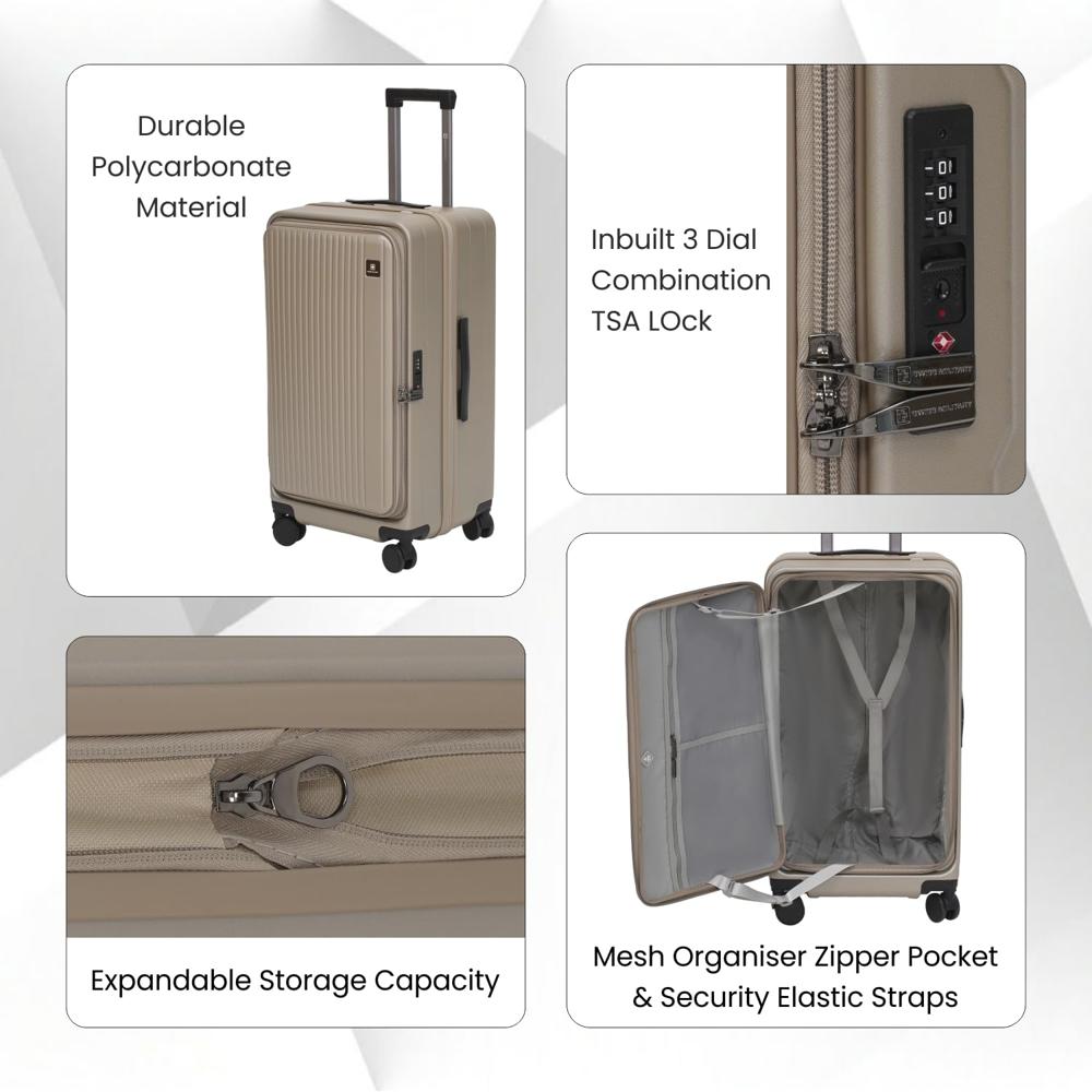 Swiss Military JADE Travelling Trolley Luggage Bags HTL1039