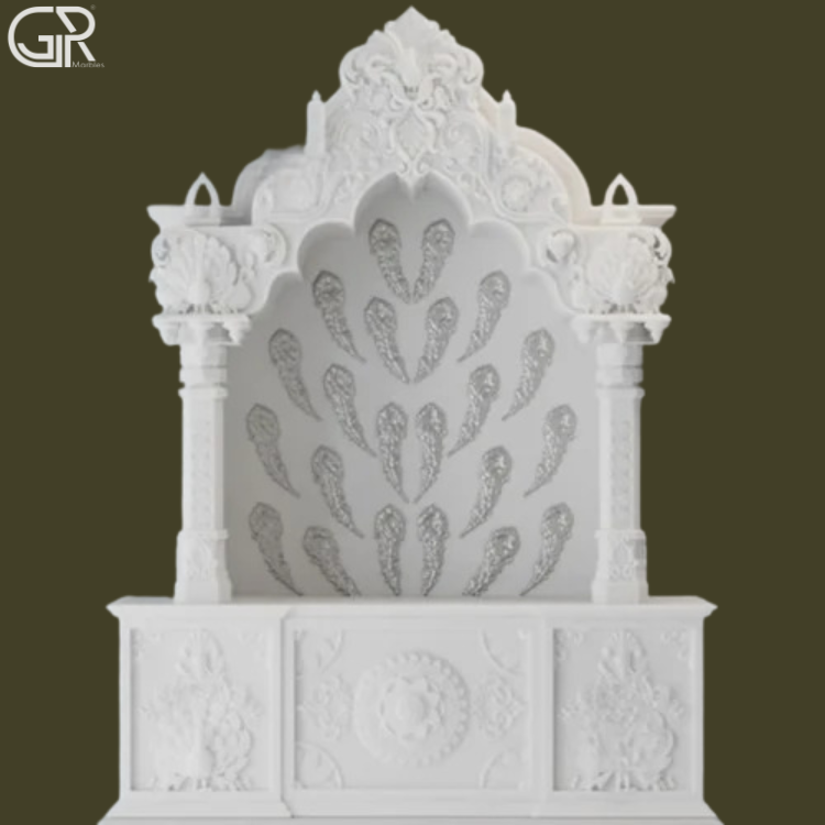 Beautiful Polished Marble Mandir