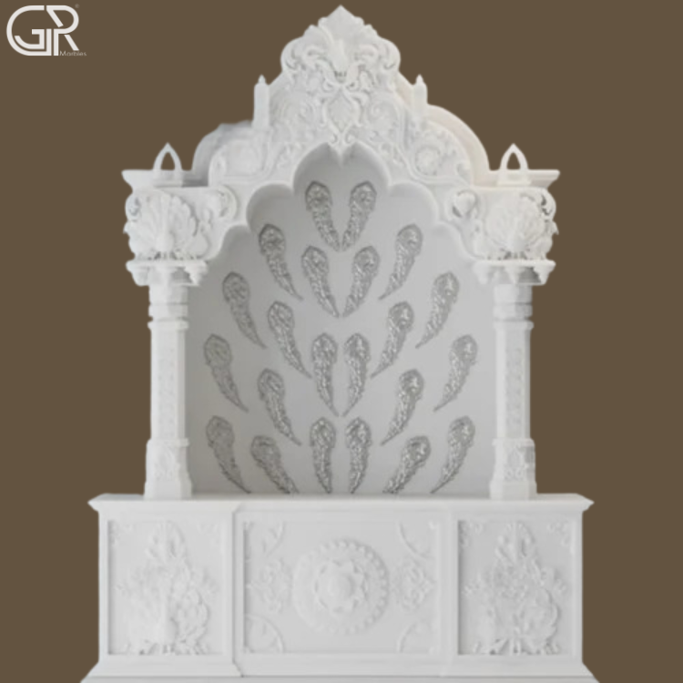 Beautiful Polished Marble Mandir