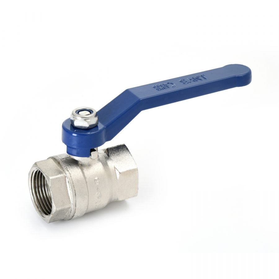 Brass Ball Valve - 8 Mm To 50 Mm Diameter, Nickel Chrome Plated Finish | High Performance For Water, Air, Gas Media