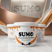Sumo Acrylic Washable Distemper - Acrylic Resin, 1-20kg Plastic Buckets, White Tintable | Matte Finish, Low Voc, High Stain Resistance, Easy Washability