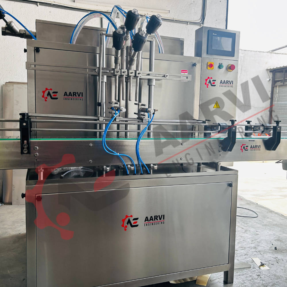 Sauce Filling Machine - 2 To 8 Filling Heads, 2000-4000bph Capacity | Stainless Steel, Automatic, 1-phase 230 V Power, Warranty Over 1 Year