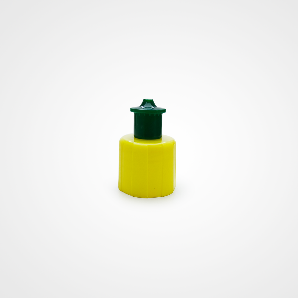 Yellow Pull Push 28mm Cap