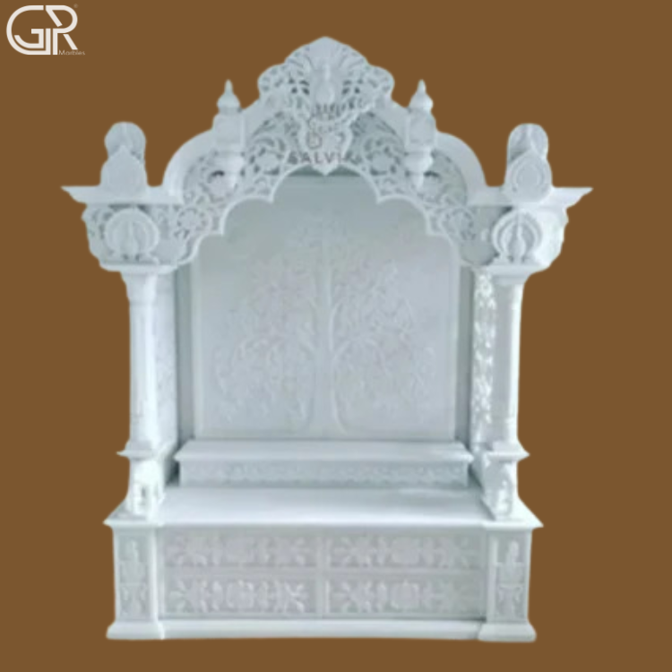 Marble Pooja Temple For Home, (Ht-6ft)