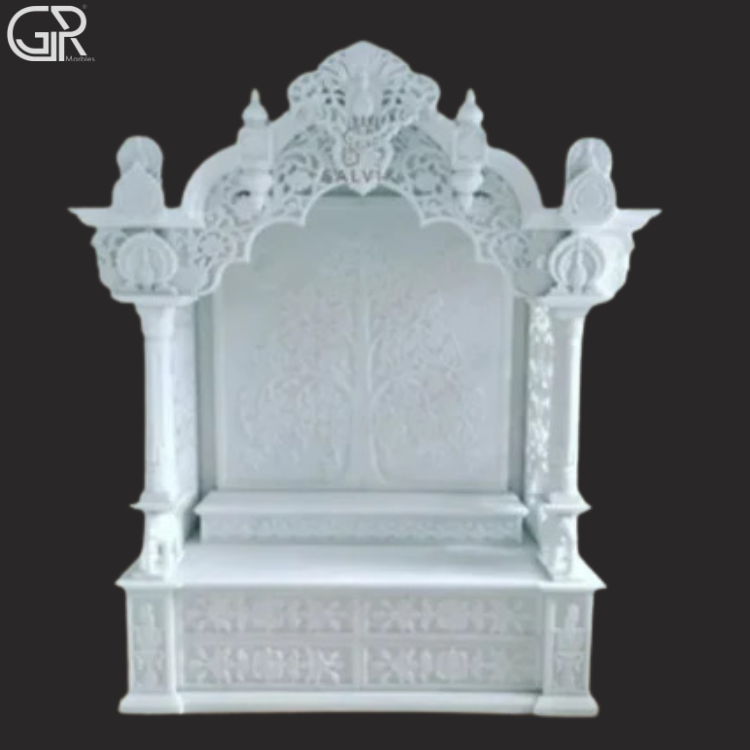 Marble Pooja Temple For Home, (Ht-6ft)