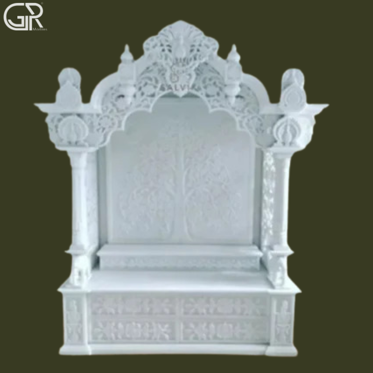 Marble Pooja Temple For Home, (Ht-6ft)