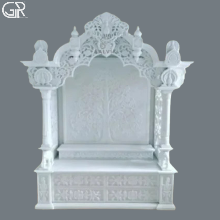 Marble Pooja Temple For Home, (Ht-6ft)