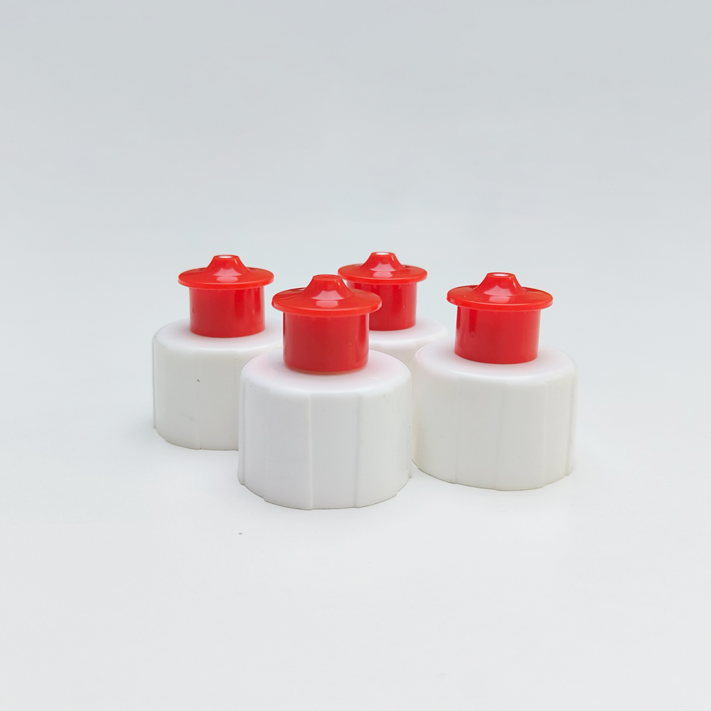 Yellow Pull Push 28mm Cap