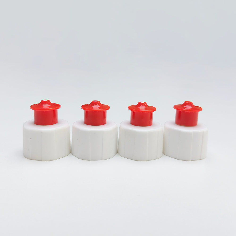 Yellow Pull Push 28mm Cap