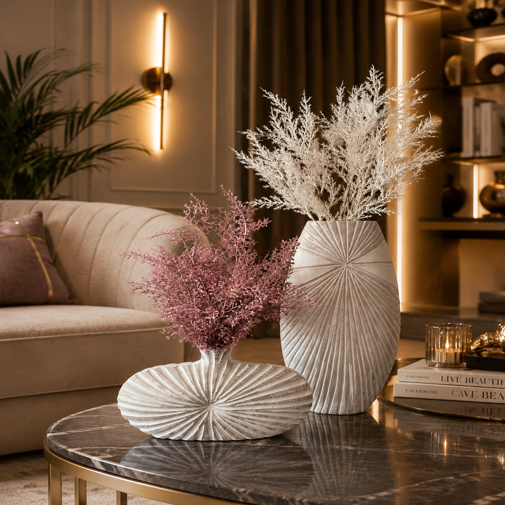 Decorative Floor Vase Set for Living Room & Home Decor