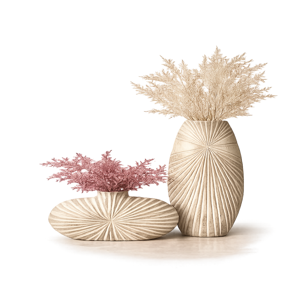 Decorative Floor Vase Set for Living Room & Home Decor