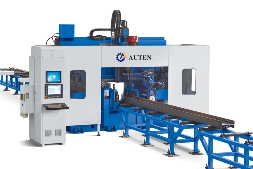 Construction Engineering Bridge Project Use Cnc Beam Drilling Machine Line BT40 Main Spindle